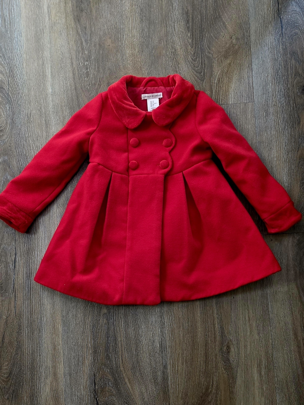 Catherine Malandrino Girls' Double-Breasted Pea Coat